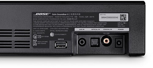 Soundbar BOSE SOLO II, 2.0, Bluetooth, negru